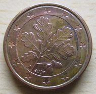 A *Berlin Germany 2007 1 EURO CENT LL Coin