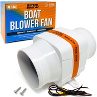 4" Boat Blower Fan Inline 12v Blower Fan High CFM 270CFM Marine Engine Gally Head and Boat Bilge Blo