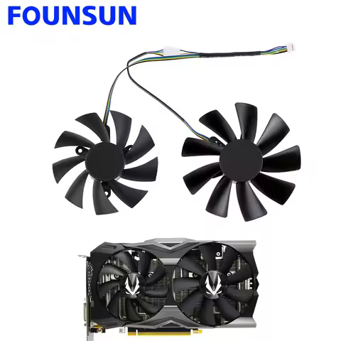 New 87MM GA92S2H 0.35A 100MM GAA8S2U 0.45A Cooling Fan For ZOTAC GAMING GeForce RTX2070 RTX 2070 OC 