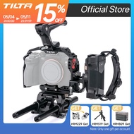 TILTA Camera Cage Pro Kit Compact Top Handle Side Power Handle w/Run/Stop & Cable HDMI Clamp & Cable