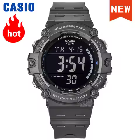 Casio watch men top set 100m Waterproof digital sport quartz Ten years of electricity military watch