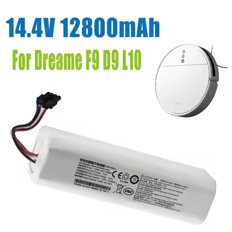 Original 14V 12800mAh P2008-4S2P-MMBK Replacement Battery For Dreame F9 D9 L10 Pro Plus RLS3 RLS5 RL