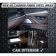6D Carbon High Gloss Quality Carbon Fiber Sticker Film Wrap Car Interior Accessories Auto Sticker Sh