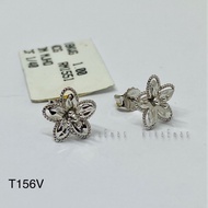 Emas Putih 750 (18k) Subang Bunga White Gold 750 Earring