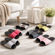 [iSlippers] Simple Solid Color Leather Indoor Slippers/Optional Area C [Taiwan Sharp Party] 6 Pairs 