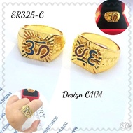 Cincin Emas Korea Lelaki SW - Cincin Lelaki (OHM SUNSKRIT DOLLAR SEMPOA GANESHA) (ER390)(ER358)(ER36