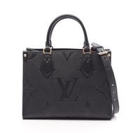 【二手】路易威登LOUIS VUITTON手提包 OnTheGo PM Monogram Empreinte Noir 2WAY M45653 黑色皮革 OnTheGo PM 女士二手 A