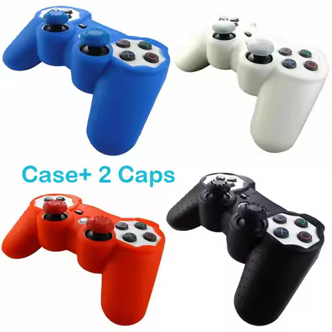 Silicone Analog Joystick Thumb Stick Grip Caps Joypad Skin Cover Case For PlayStation Dualshock 2/3 