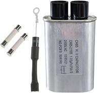 Microwave Capacitor (2100 vac, 1.05 mfd uf) Diode and Fuse Replaces 13QBP21105, W10850446, W11256462