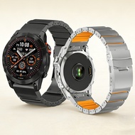 Garmin Enduro 3 2 D2 Delta PX Silicone & Titanium Strap 26mm 22mm Quick Buckle