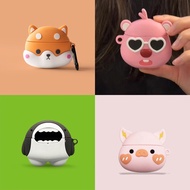 【Fashion】Cartoon Earphone Case with Hook Compatible For JEEP EW011 Headphones Cover Earphone Chargin