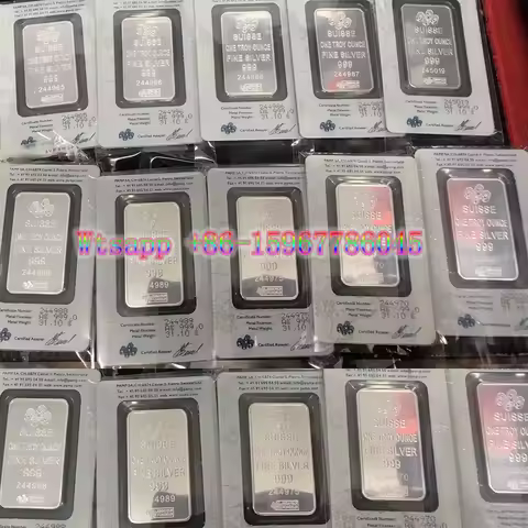 Pamp 1oz/2.5g/5g/10g/20g/50g/100g swan Copper Swiss Bar 24k Gold Plated Bullion Ingot Non-magnetic U