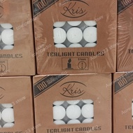 LILIN Rwz - Tealight Candle Kris Set 100 Pcs Nice White Tealight Candles 6 Hours