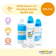 Child Care 4 in 1 Feeding Bottle Set Botol Susu Baby Newborn Botol Susu Avent Botol Susu Pigeon Boto