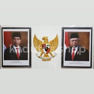 President & Vice President'sFrame Foto/ Frame 25X35 Cm, Garuda Statue 25X25
