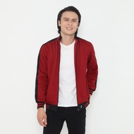 d&f Jaket Biker pria - Merah