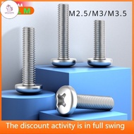 UN ((JLMD) Phillips Round Head Screw M2.5/M3/M3.5 304 Stainless Steel Extension Screw Small Screw