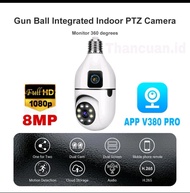 IP Camera CCTV WIFI indoor 8MP Dual
Lens Bholam Camera 360 PTZ Kamera CCTV V380pro