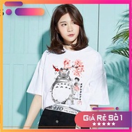 Totoro T-Shirt Printed - Miss Sleeve (Mezzle) Wide Form AZ L651