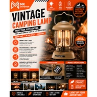 VINTAGE Camping Lamp, Portable Rechargeable/Battery Powered Camping Lantern, Vintage Hanging Camping