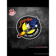 Ready Stock Air Gunship-Ghost Badge AC-130A Logo 04 Car Body Sticker Unique Reflective Decal