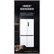 [Ready stock]Panasonic（Panasonic）Big Dolphin575Cross-Door Refrigerator Four-Door Ultra-Thin Embedded Refrigerator Dry and Wet Storage Primary Energy Efficiency  Matte whiteNR-JW58CMA-W