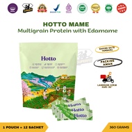 UNGU Hotto MAME 1 Pouch Contents 12 Sachets Multigrain Protein with Edamame Isolate Whey Prebiotic O