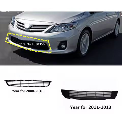 For Toyota Corolla Altis 2008 2009 2010 2011 2012 2013 Car Body License Plate Trim Racing Grid Grill