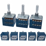 1pc ALPS RK27 Volume Rotary Potentiometer 10K 20K 50K 100K 250K 500KAx2 Dual Slotted Japan 6Pins 25M