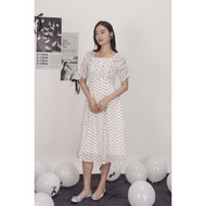 Lzzie Celia Ribbon Dress - Black and White