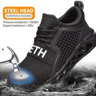 Lightweight Breathable Safety Boots Safety Shoes Men Safety Work Shoes Smash-Resistant Anti-Piercing Work Shoes High Quality Safety Shoes