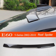 E60 ABS Plastic/Rear Carbon Fiber Car Rear Window Roof Spoiler for BMW 2002-2010 5-Series E60 Sedan 