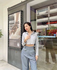 LUBE  STRIPE PASTEL BLUE SHIRT