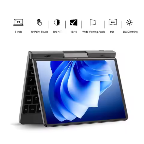 CHWEIDA 8 Inch 2-in-1 Pocket Laptop | Intel Alder Lake N150 | 12GB DDR5 | WiFi 6 Touchscreen Tablet 