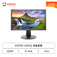 【20型】AOPEN 20E0Q 液晶螢幕 (HDMI/D-Sub/TN/6ms/無喇叭/三年保固)