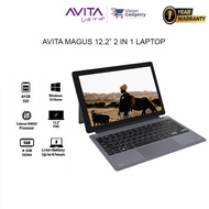 Avita Magus 12.2'' 2-in-1 Detachable Laptop NS12T5MYC42B-CH  Celeron N4020, 4GB, 128GB SSD