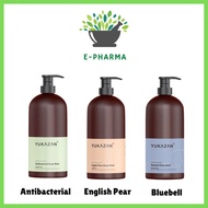 YUKAZAN Antibacterial Body Wash 1L, English Pear Body Wash 1L