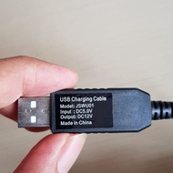 USB to 12V cable Step Up Cable 5V to 12V Usb Converter Current 5v to 12V Usb 5V to 12V