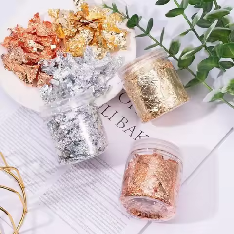 1/2/3G Gold Paper Gold Leaf Foil for Nails Foil for Manicure Textolite Bread Foil Reactive To Toner 