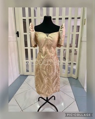 MIDI FILIPINIANA DRESS