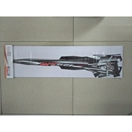 Y125ZR 125ZR BODY STICKER STRIPE SET GRAPHIC SET SMX BLACK HITAM SKALA YAMAHA 5XK-FG000-F0-P3