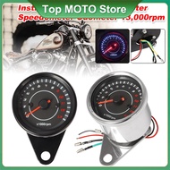 MOTORCYCLE RPM METER 12V TACHOMETER METER LED BACKLIGHT 13K RPM SHIFT METER MOTOR UNIVERSAL