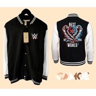 WWE Wrestling CM Punk Varsity Baseball Jacket Best in the world