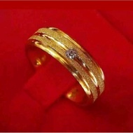 TITANIUM GOLD FIANCE COUPLE RING