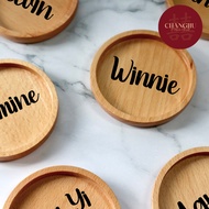 Personalised/Customised Coaster with Names for Gifts