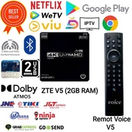 Android Tv Box STB V5 Android 9 4K Ram 2GB Root Unlock Full Murah
