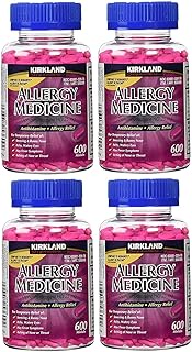 Kirkland Signature Allergy Medicine Diphenhydramine HCI 25 mg - 600 Minitabs - 4 Pack