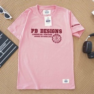 33PB DESIGN เสื้อยืดแขนสั้น รุ่นปักอก ดีไซน์สวย ผ้าคอตตอนทรงตรง คอกลม S-3XL