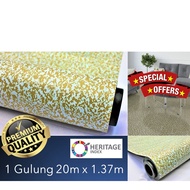 Tikar Getah 20m x 1.37m (4.5 kaki) PVC Vinyl Carpet Flooring Rug Mat Home Decor Canopy Karpet Velvet Toto Khemah Kanopi