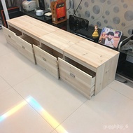 HY-# J64PSolid Wood Storage Box Tatami Wooden Box Household Bedroom Bed Storage Clothes Large Windows and Cabinets Sitti